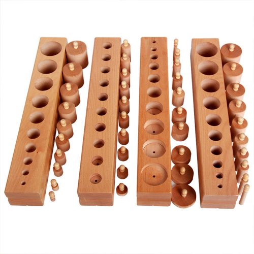 Montessori sorting cylinders Natural