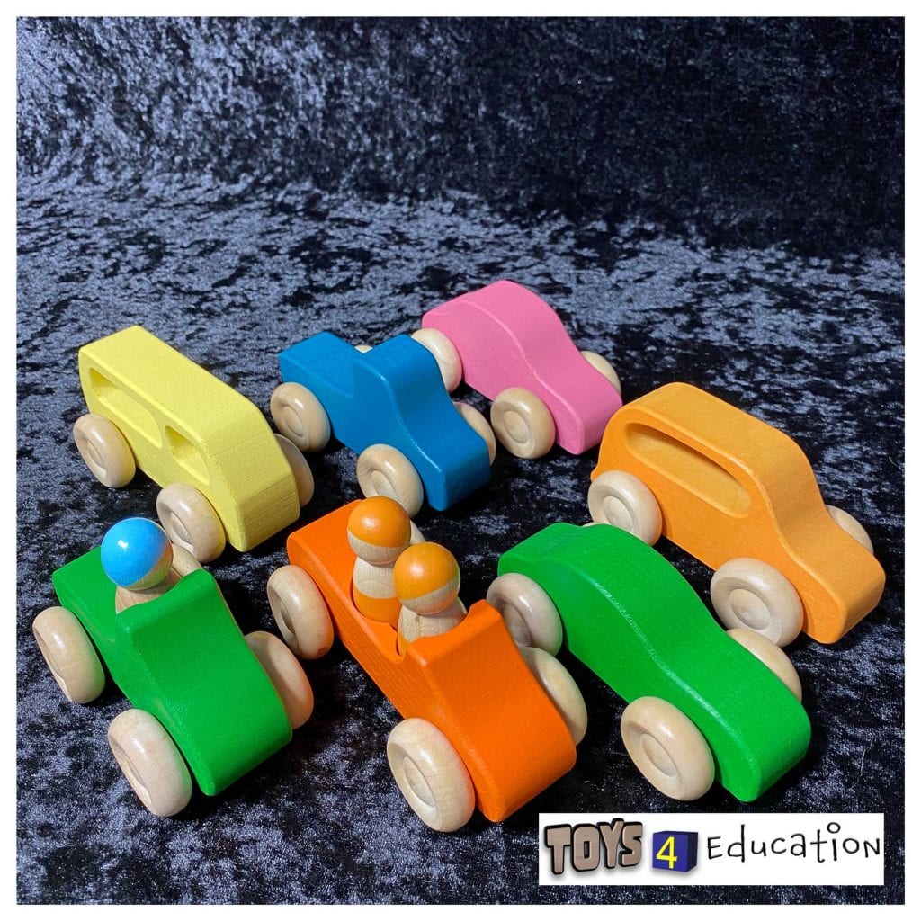 Wooden cars