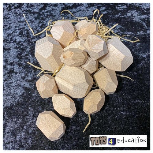 Wooden Nordic natural stacking rocks